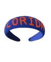 Emerson Street Clothing Co. Women's Florida Gators Minerva Hand Beaded Headband In Blue