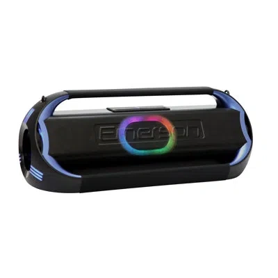 Emerson Triad Grip Xl Portable Bluetooth Led Party Speaker In Black