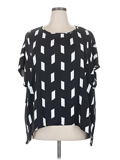 Pre-owned Emery Rose 3/4 Sleeve Blouse In Black