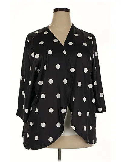 Pre-owned Emery Rose 3/4 Sleeve Blouse In Black