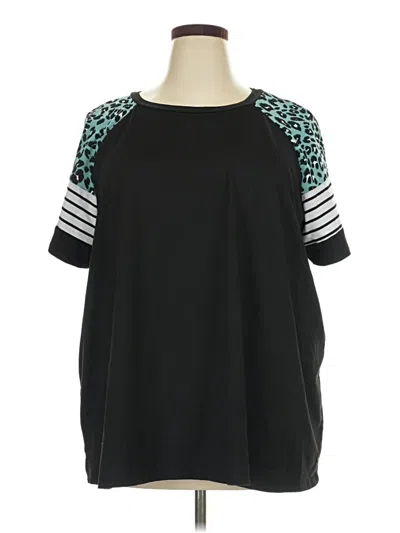 Pre-owned Emery Rose 3/4 Sleeve T-shirt In Black