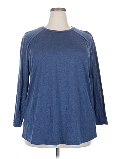 Pre-owned Emery Rose 3/4 Sleeve T-shirt In Blue