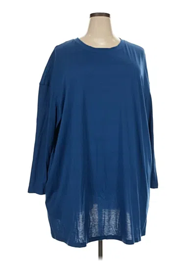 Pre-owned Emery Rose 3/4 Sleeve T-shirt In Blue
