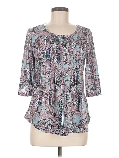 Pre-owned Emery Rose 3/4 Sleeve T-shirt In Gray