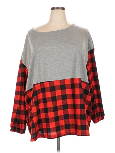 Pre-owned Emery Rose 3/4 Sleeve T-shirt In Gray