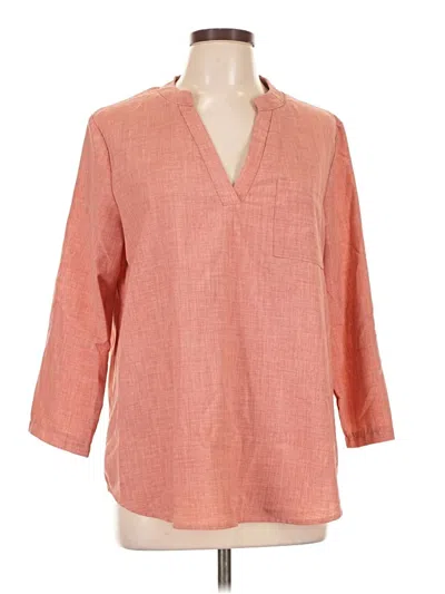 Pre-owned Emery Rose 3/4 Sleeve T-shirt In Pink