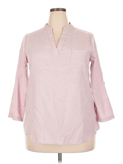 Pre-owned Emery Rose 3/4 Sleeve T-shirt In Pink