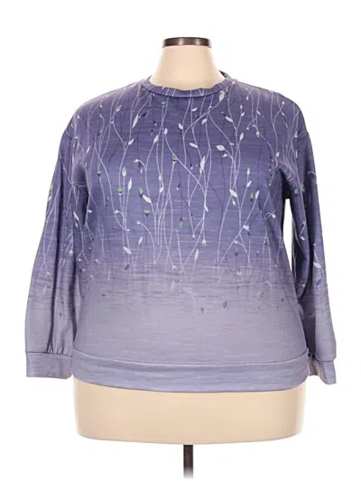 Pre-owned Emery Rose 3/4 Sleeve T-shirt In Purple