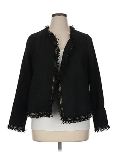 Pre-owned Emery Rose Blazer Jacket In Black
