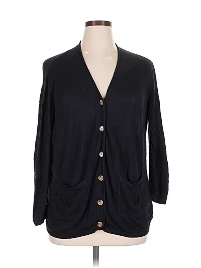 Pre-owned Emery Rose Cardigan Sweater In Black