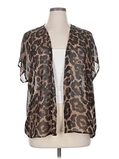 Pre-owned Emery Rose Cardigan Sweater In Brown