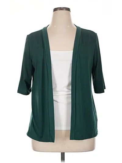 Pre-owned Emery Rose Cardigan Sweater In Green