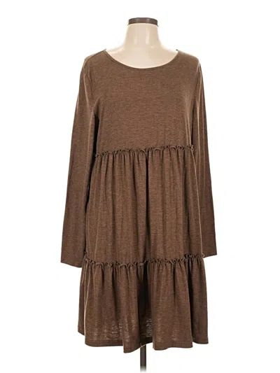 Pre-owned Emery Rose Casual Dress In Brown