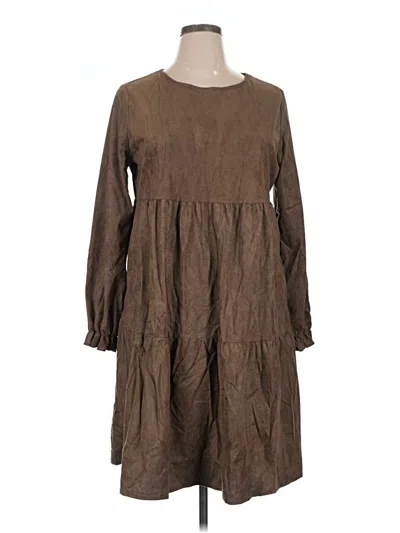 Pre-owned Emery Rose Casual Dress In Brown