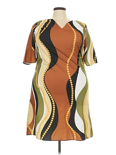 Pre-owned Emery Rose Casual Dress In Brown