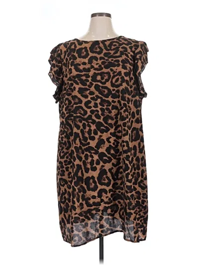 Pre-owned Emery Rose Casual Dress In Brown