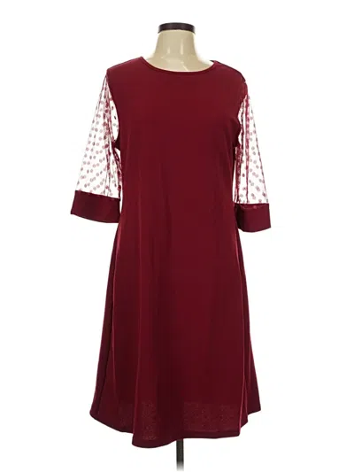 Pre-owned Emery Rose Casual Dress In Burgundy