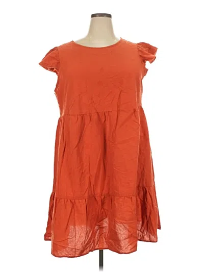 Pre-owned Emery Rose Casual Dress In Orange