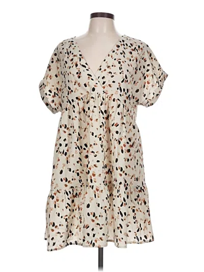 Pre-owned Emery Rose Casual Dress In Tan