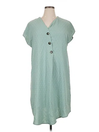 Pre-owned Emery Rose Casual Dress In Teal