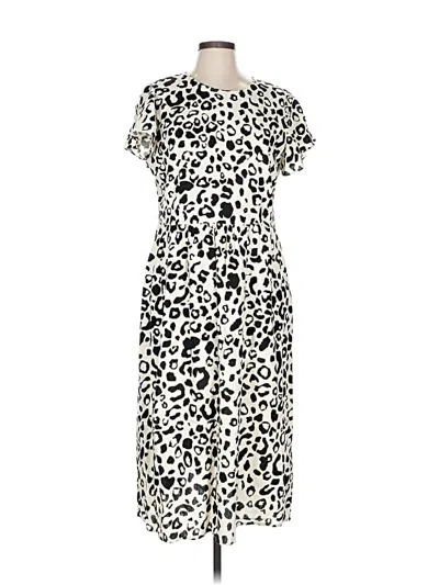 Pre-owned Emery Rose Casual Dress In White