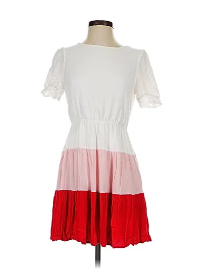Pre-owned Emery Rose Casual Dress In White