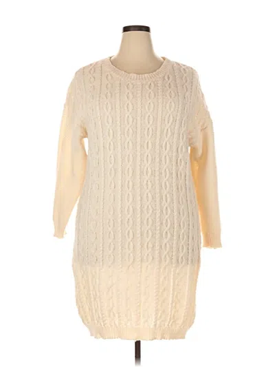 Pre-owned Emery Rose Casual Dress In White