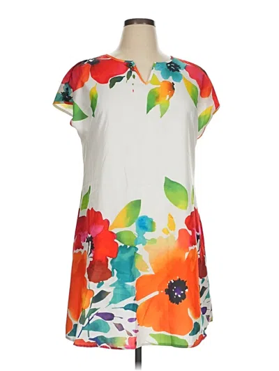 Pre-owned Emery Rose Casual Dress In White