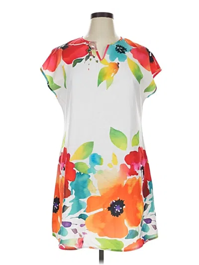 Pre-owned Emery Rose Casual Dress In White