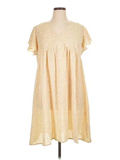 Pre-owned Emery Rose Casual Dress In Yellow