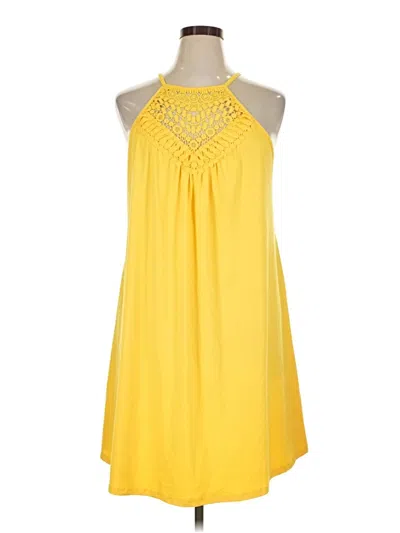 Emery Rose Casual Dress In Yellow