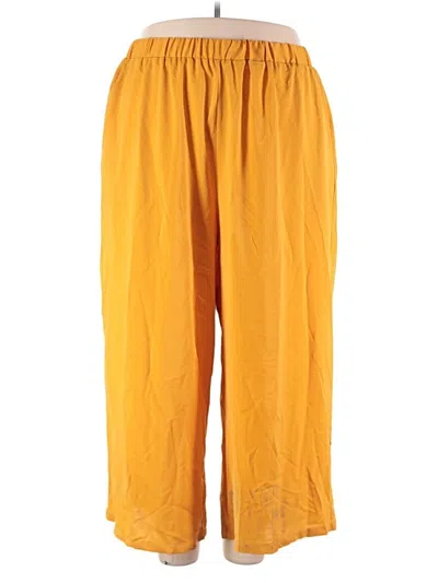 Emery Rose Casual Pants In Yellow