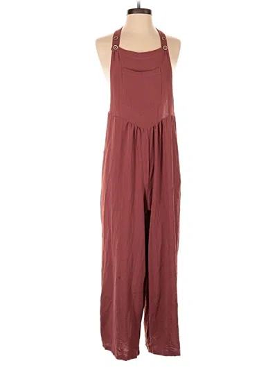 Pre-owned Emery Rose Jumpsuit In Burgundy