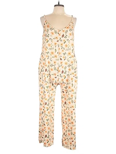 Pre-owned Emery Rose Jumpsuit In Ivory
