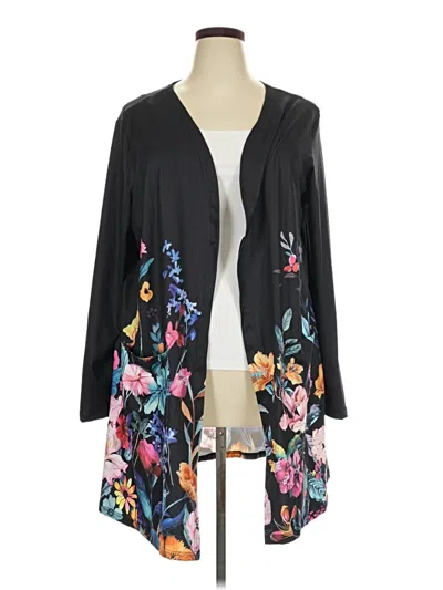 Pre-owned Emery Rose Kimono In Black