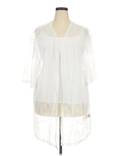 Pre-owned Emery Rose Kimono In Ivory