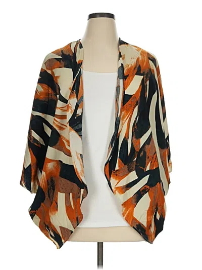 Pre-owned Emery Rose Kimono In Orange