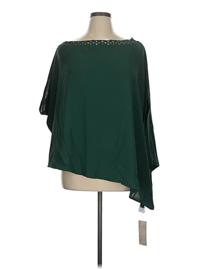 Pre-owned Emery Rose Long Sleeve Blouse In Green