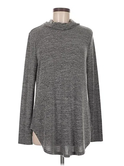 Pre-owned Emery Rose Long Sleeve Top Gray Turtleneck Tops