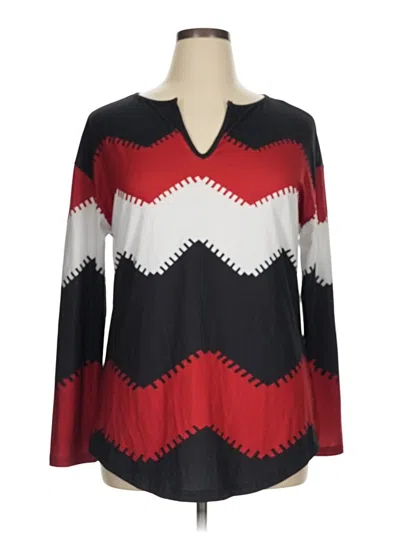 Pre-owned Emery Rose Long Sleeve T-shirt In Red