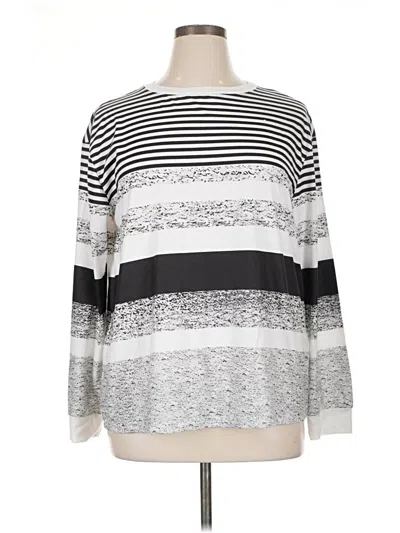 Pre-owned Emery Rose Long Sleeve T-shirt In Silver