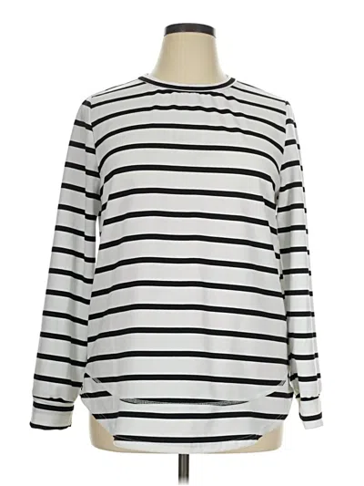 Pre-owned Emery Rose Long Sleeve T-shirt In Silver