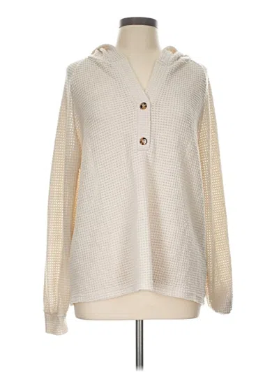 Pre-owned Emery Rose Pullover Hoodie In Ivory
