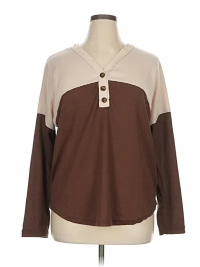 Pre-owned Emery Rose Pullover Sweater In Brown