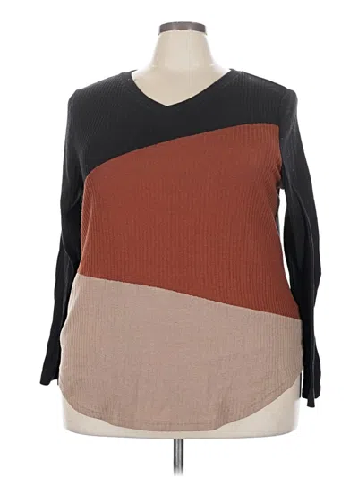 Pre-owned Emery Rose Pullover Sweater In Brown