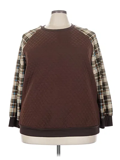 Pre-owned Emery Rose Pullover Sweater In Brown