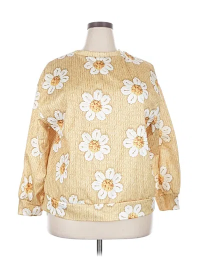 Pre-owned Emery Rose Pullover Sweater In Gold