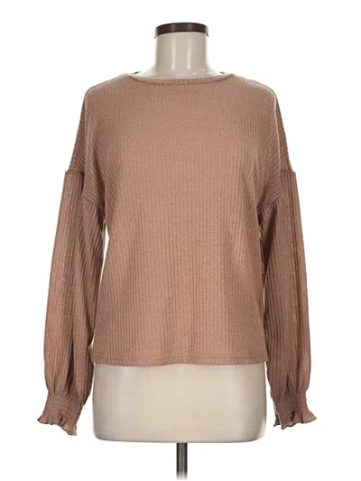 Pre-owned Emery Rose Pullover Sweater In Tan