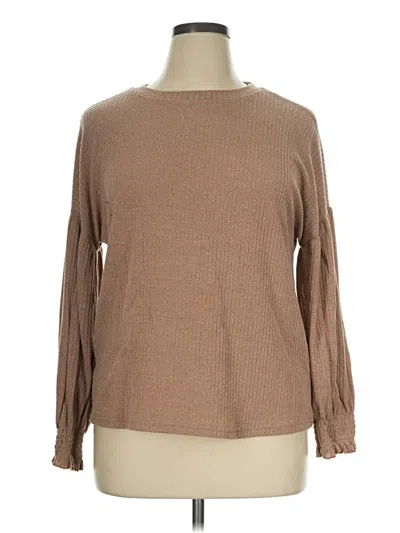 Pre-owned Emery Rose Pullover Sweater In Tan