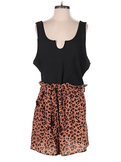 Pre-owned Emery Rose Romper In Black